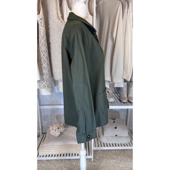 Route 66 Women's Size XL Olive Green Twill Utility Button Up Shirt #0093 - Picture 8 of 8